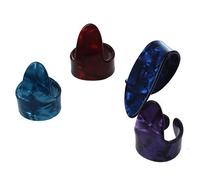 Jufjsfy 3 Finger Picks + 1 Thumb Pick Plectrums Guitar Plastic