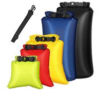 Jufjsfy 6Pcs Waterproof Dry Bag Set for Kayaking Boating,Drybag Outdoor Storage for Canoeing Camping Hiking,Random
