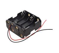 Jufjsfy 8pcs Aa Cells Battery (12v) Clip Holder Box Case Black