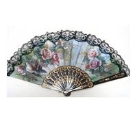 Jufjsfy Beautiful Hand Folding Fan for Peony Design Coloured Peony