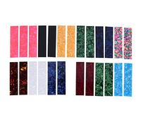 Jufjsfy DIY Guitar Pick Punch Sheets Musicians Celluloid Guitar Pick Strips Three Thickness By 0.46/0.71/0.96cm Random Color