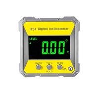 Jufjsfy Incline Meter Digital IP54 4 x Angle Protractor Backlight Protractor Slope Meter, Magnetic Electronic Goniometer Meter