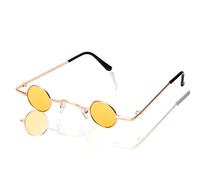 JUFORHQC Retro Glasses Out-of-The-Ordinary Sunglasses with Extremely Small Lenses Unisex