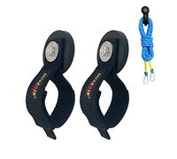 Juformin Heavy Duty Magnetic Hook, Magnetic Tool Holder, Magnetic Garage Hooks, Extension Cord Strap for Cable, Rope, Wire Storage in Garage,Workshop,RV,Pick-up(Dia.2.59" Magnet * 2Pcs)
