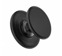 Juformin Magnetic Phone Mount, Foldable, Expandable, Compatible with Tablets, Includes Adapter Ring, Wireless Charging (Black)