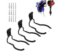 Juformin String Trimmer Hanger, Weedeater Rack, Garage Wall Power Tool Hooks, Utility Hooks for Tool Organizers and Storage 3 Pcs
