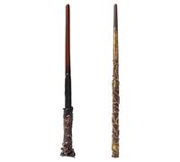 JUFYVO 2 Pcs Magic Wand Wizards and Sorcerer's Apprentices Props Plastic Cosplay Toys Fancy Dress Costume Accessory School Book Day Dress Up for Halloween Christmas,30cm