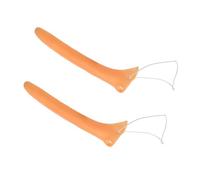 JUFYVO 2pcs Halloween Long Nose Witch Fake Nose Pinocchio Extended Nose Prosthetic Nose Costume Accessories for Halloween Cosplay Party Supplies Props