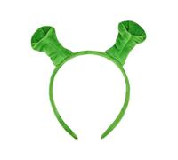 JUFYVO Green Ogre Ears Headband Halloween Cute Hair Band Green Ears Headbands Cosplay Costume Headbands Party Accessories for Adult Kids