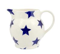 Jug: 0.315 Litre Emma Bridgewater Blue Star 1/2 Pint Jug, Ceramic