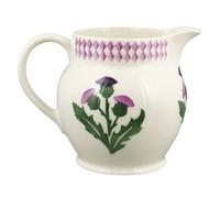 Jug: 0.85 Litre Emma Bridgewater Thistle 1 1/2 Pint Jug, Ceramic