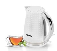 Jug Kettle 1.7L Cordless Textured Design Auto Shut Off 2200W White New