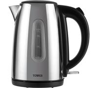 Tower T10015P Infinity Rapid Boil Jug Kettle, 3000 W, 1.7 Litre, Stainless Steel
