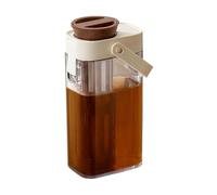 Jug with lid, jug for tea, transparent and leak-proof container for liquids in the fridge