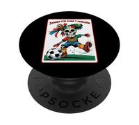 Jugamos con Alma y Corazón - Día de los Muertos Soccer Skull PopSockets Adhesive PopGrip