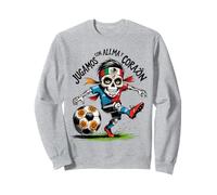 Jugamos con Alma y Corazón - Día de los Muertos Soccer Skull Sweatshirt
