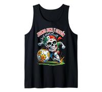 Jugamos con Alma y Corazón - Día de los Muertos Soccer Skull Tank Top
