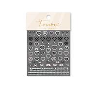 Jugaoge 2Pcs 3D Floral Nail Stickers Self Adhesive Embossed Nail Art Designs for Women Girls DIY Manicure Decoration Vintage Style Nail Decals Easy to Apply Type 3 One Size