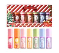 Jugaoge 7 Piece Fruity Lip Oil Collection Non Greasy Moisturizing Lip Gloss Enriched with Natural Oils for Soft Lips Type B One Size