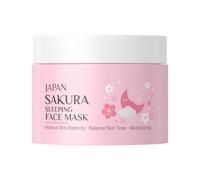Jugaoge Cherry Blossom Overnight Sleeping Mask 25g Hydrating Night Cream for Women Girls Moisturizing Face Mask for Smooth Radiant Skin Daily Skincare Pink One Size