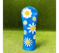 Jugaoge Chic Stitched Marguerite Golf Head Wrap Durable Club Protective Cover Golfer Daily Supply 1 One Size
