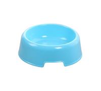 Jugaoge Dog Food Bowl Plastic No Spill Cat Water Dish With Wide Anti-slip Base Round Feeding Bowl For Small Breeds Light Blue One Size