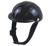 Jugaoge Funny Protective Dog Hat For Halloween Costumes Dog Motorcycle Helmet With Strap For Small Dogs Black S