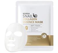 Jugaoge Snail Mucin Facial Mask 25G Hydrating and Brightening Sheet Mask for Smooth Skin Deep Moisture Nourishment Glowing Skin Care White One Size