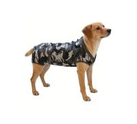 Jugaoge Stretchy Dog Surgery Recovery Suit For Male Neuter Comfortable Post-op Wear With Adjustable Collar Camouflage XL
