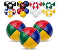 Juggle Dream 3x Pro Thud Juggling Balls - Set of 3 Professional Juggling Balls with Free Online Learning Video, Perfect for Beginners and Experts (Multicoloured)