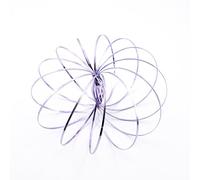 Juggle Dream Infinity Ring Torus Spring - Mesmerising Steel Ribbon (Purple)
