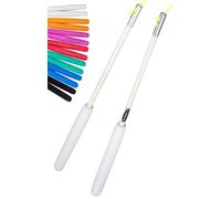 Juggle Dream SuperGlass Fibre Diabolo Handsticks with String - these Juggling Diablo Hand Sticks are Designed for Grinds and Stick Releases (White)