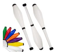 Juggle Dream Trainer Street Juggling Club Set of 3 Great Trainer Clubs - Juggling Set for Beginners and Advanced Jugglers (White/Black)