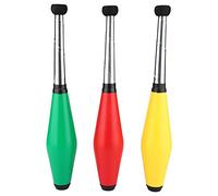 Juggling Bats Pins Set, Stick Performances Props Loop Grip Training Juggler Circus Clubs Acrobatic Circus Skills Equipment for Adults School Family Beginner Body Exercising Outdoor Activity Set of 3