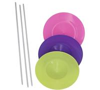 Juggling Plates Large Size, Spinning Plates With Sticks Classic Circus Trick Toy, Attracts Attention, Balance Skills Showing Toy