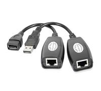 JUGNAW USB Extender,iGreely USB Ethernet Adapter up to 150ft, High-Speed USB 2.0 to RJ45 Network Adapter, Wired LAN Extension Over Cat5/Cat5e/Cat6,Ideal for Travel, Work, and Home Use