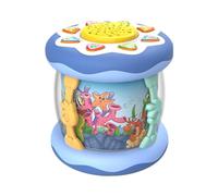 Juguete Musical Para Niños, Tambor De Juguete | Lindo Juguete Musical De Animales Marinos De Dibujos Animados Con Luz Y Música - Juguete De Instrumentos Educativos, Juguete Multifuncional De Tambor De