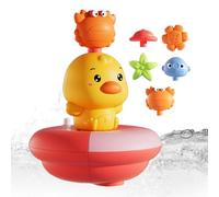 Juguetes Divertidos Para El Baño - Juguete De Bañera Con Aspersor De Agua | Pato Electrónico Interactivo Divertido Juego Niños Y Niñas En Piscina Playa O Ducha | Juguete Baño Agua Bebé Niño