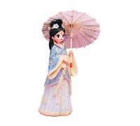 Jugutyeg Chinese Antique Female Figure, Female Figure, Sculpture, Art Ornament, Decoration for Cabinet, Living Room, Bedroom, Home, Blue