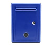 Jugutyeg, Comment Box, Waterproof for Home, Office, Classroom, with Key Lock, Mailbox, Donation Box, Blue