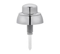 Jugutyeg Toilet Press Button Single Flush Replacement Tool Universal Round Design PP Material Easy Installation Suitable for Toilet Tank Decor, 10cmx5.8cm
