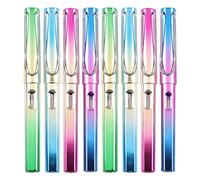 JUHNEED 8 Pcs Eternal Pencils Infinity Pencils with Eraser Gradient Forever Pencil for Writing Drawing Students Home Office School Supplies（Gradient Colorful）