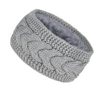 JuHongLeMin Women's Knitted Headbands Winter Ear Warmer - Velvet Lined, Windproof & Thermal for Cold Weather(light gray)
