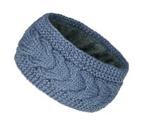 JuHongLeMin Women's Knitted Headbands Winter Ear Warmer - Velvet Lined, Windproof & Thermal for Cold Weather(Misty Blue)
