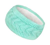 JuHongLeMin Women's Knitted Headbands Winter Ear Warmer - Velvet Lined, Windproof & Thermal for Cold Weather(light green)