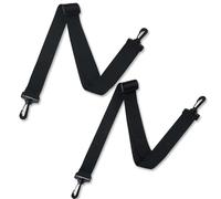 Juhuifu 2 Pcs Bag Straps, Adjustable Shoulder Straps for Crossbody Handbags, Black Replacement Handbag Strap, for Golf Bags, Laptop Bags, Shoulder Bag(2.5cm x 160cm / 3.8cm x 160cm)