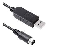 JuHXenWire Wires-X SCU-20 PC Connection Cable Prolific USB to Mini Din 10 Pin Serial Cable for Yaesu FTM-100D/DE/DR FTM-200D FTM-400D/DE/DR FTM-300DR/DE SCU-56 FTM-500D FTM-6000 (1.8M)