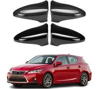 JUHYBFD 2PCS Left+Right Car Mirror Cover Cap for Lexus CT200h A10 2011-2017, Side Wing Mirror Cover Caps Rear View Mirror Base Cover Replacement,Horn Carbon Fiber Pattern
