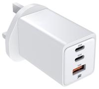 Juice 65W USB-A and USB-C Triple PD Wall Charger - White