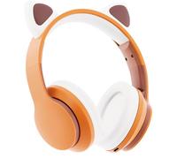 Juice Animals Wireless Headphones, Bluetooth On-Ear Headset with Adjustable Headband, Clear Sound for iPhone 17, 16 & 15, Tablets & Laptops - Red Panda
